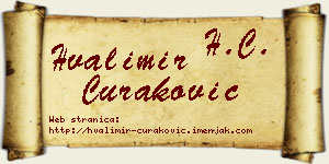 Hvalimir Curaković vizit kartica